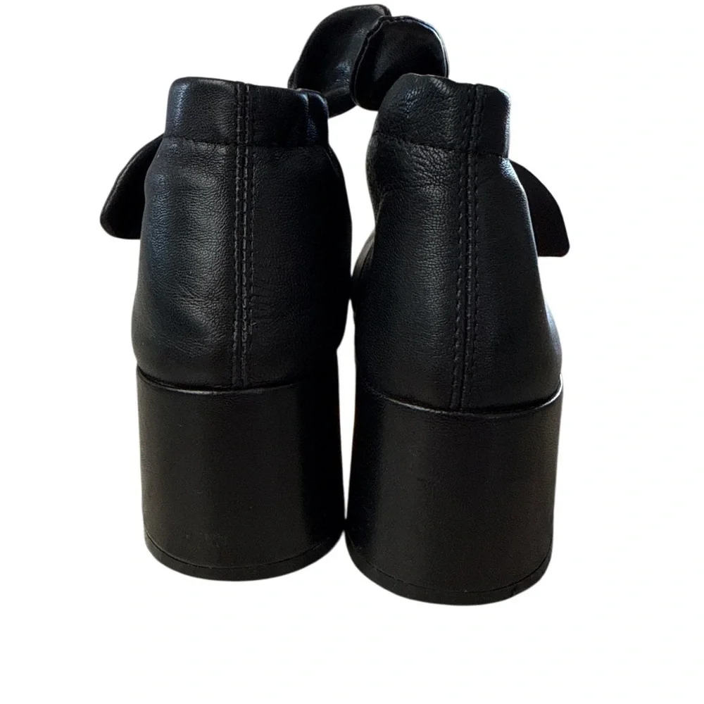 ALL BLACK brand leather heels size 38